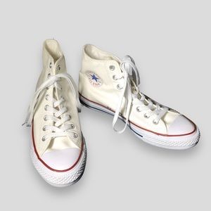 Unisex CONVERSE CHUCK TAYLOR ALL STAR HIGH TOP Optical White Sz 9 Womens
